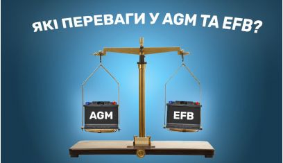 AGM та EFB акумулятори та їх переваги над свинцево-кислотними стандартними батареями