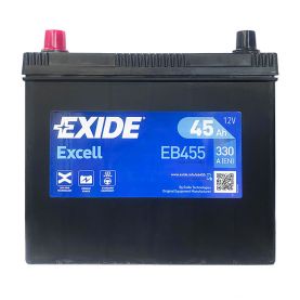 Автомобільний акумулятор EXIDE Excell 6СТ-45Ah Аз ASIA 330A (EN) EB455