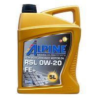 Автомобильное моторное масло Alpine RSL 0W-20 5л 0195-5