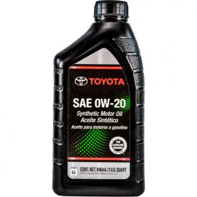  Автомобільна моторна олива TOYOTA 0W-20 USA 1л 002790WQTE 