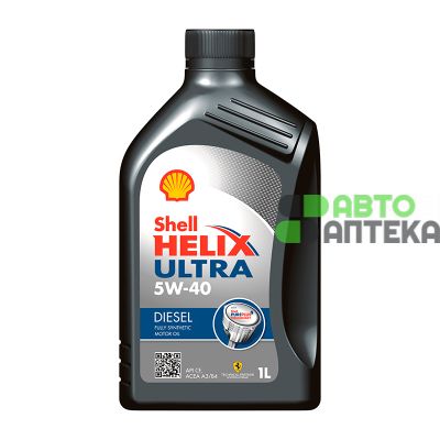 Автомобильное моторное масло Shell Helix Diesel Ultra 5W-40 1л