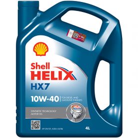 Автомобильное моторное масло Shell Helix HX7 10W-40 4л