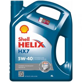 Автомобильное моторное масло Shell Helix HX7 5W-40 4л