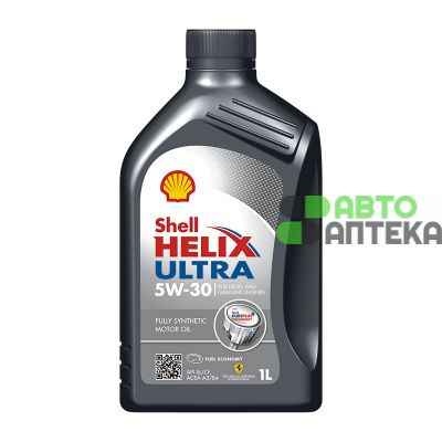 Автомобильное моторное масло Shell Helix Ultra 5W-30 1л
