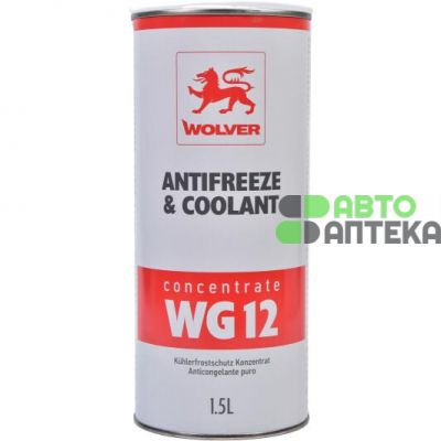 Антифриз WOLVER ANTIFREEZE & COOLANT CONCENTRATE WG12+ червоний 1,5л