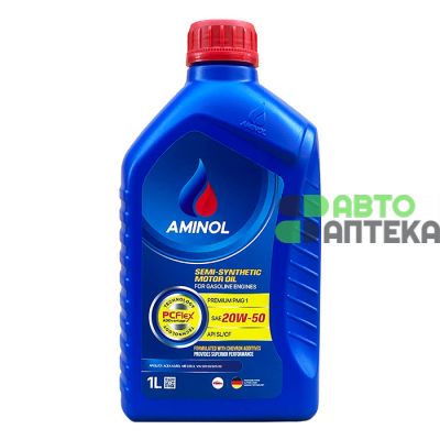 Автомобильное моторное масло Aminol Premium PMG1 20W50 1л
