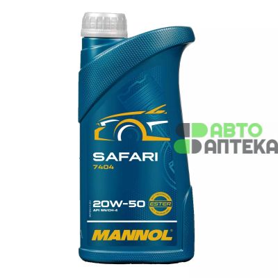 Автомобильное моторное масло MANNOL SAFARI 20w-50 1л MN7404-1