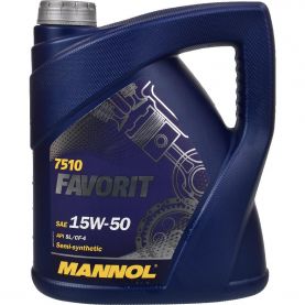Автомобильное моторное масло MANNOL FAVORIT 15w-50 4л MN7510-4