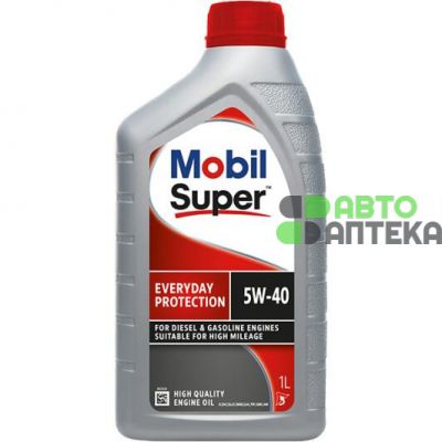 Автомобільна моторна олива MOBIL SUPER EVERYDAY PROTECTION 5W40 1л 157963