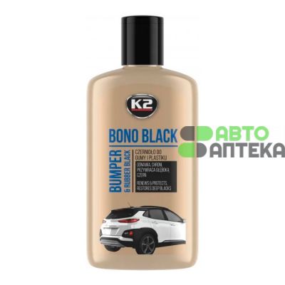 Засіб догляду за шинами та чорними бамперами K2 Bono BLACK 250мл K030