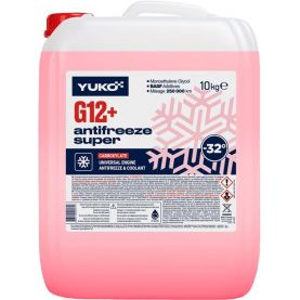 Антифриз YUKO -32° C Super G12+ красный 10л 4823110405611