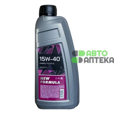 Автомобільна моторна олива NEW FORMULA 15w-40 1л