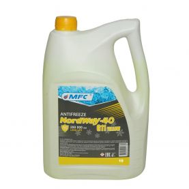 Антифриз NordWay -40 желтый -26ºC G11 8,87кг