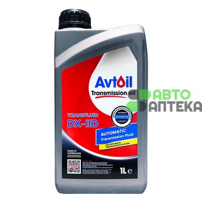 Масло трансмиссионное AVTOIL TRANSFLUID ATF DX-IID красное 1л