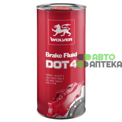 Гальмівна рідина WOLVER DOT 4 500 мл 4260360948565