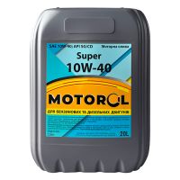 Автомобільна моторна олива MOTOR OIL SUPER 10W40 20л