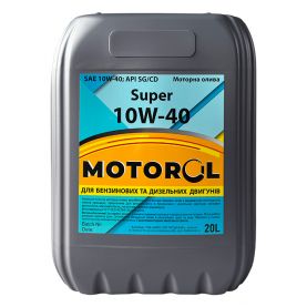 Автомобильное моторное масло MOTOR OIL SUPER 10W40 20л