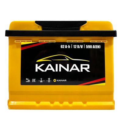 Автомобільний акумулятор KAINAR STANDART 6СТ-62Ah Аз 590А (EN) 062 261