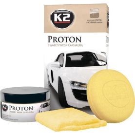 Захисний віск для кузова авто з губкою та серветкою  K2 Proton 200г G040