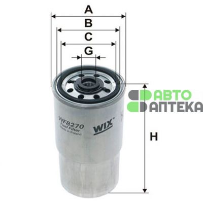 Топливный фильтр WIX-Filtron WF8270