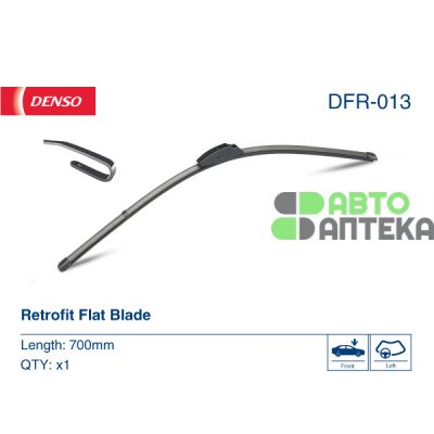 Щітка склоочисника DENSO Wiper Blade безкаркасні 700мм DFR-013