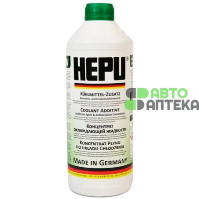 Антифриз HEPU G11 концентрат -80 ° C зелений 1,5л