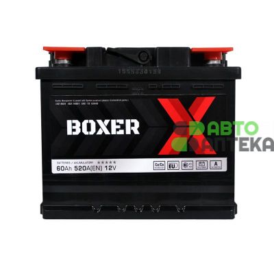 Автомобильный аккумулятор BOXER 6СТ-60Ah Аз 520A 555 81bx