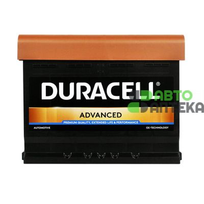 Автомобильный аккумулятор DURACELL Advanced 6СТ-62Ah АзЕ 550A 13562190801