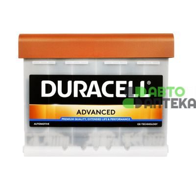 Автомобільний акумулятор DURACELL Advanced 6СТ-63Ah АзЕ 620A 13563400801