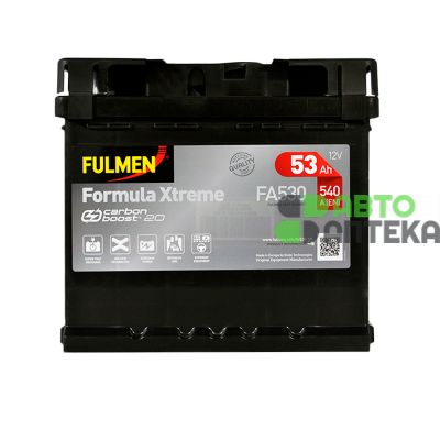 Автомобильный аккумулятор FULMEN Formula Xtreme 6СТ-53Ah АзЕ 540A FA530