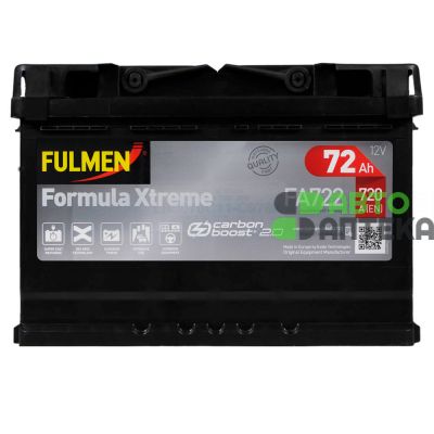 Автомобильный аккумулятор FULMEN Formula Xtreme 6СТ-72Ah АзЕ 720A FA722