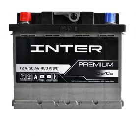 Автомобільний акумулятор INTER Premium 6СТ-50Ah Аз 480A 4820219073673