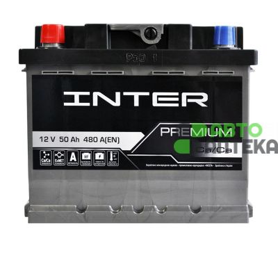 Автомобильный аккумулятор INTER Premium 6СТ-50Ah Аз 480A 4820219073673