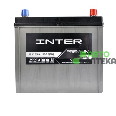 Автомобільний акумулятор INTER Premium Asia 6СТ-45Ah АзЕ 390A 4820219073819