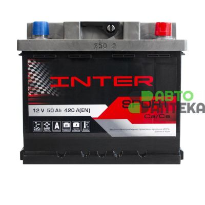Автомобильный аккумулятор INTER Sport  6СТ-50Ah АзЕ 420A 4820219073895