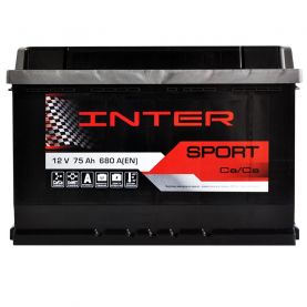 Автомобильный аккумулятор INTER Sport 6СТ-75Ah АзЕ 680A 4820219073932