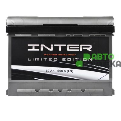 Автомобільний акумулятор INTER limited edition 6СТ-60Ah АзЕ 600A inter4