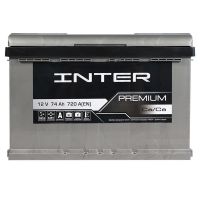 Автомобильный аккумулятор INTER Premium 6СТ-74Ah Аз 720A interpr74L