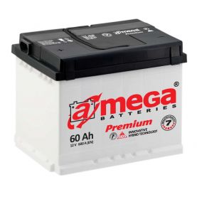 Автомобильный аккумулятор A-Mega Premium 6СТ-60Ah Аз 600A (EN)