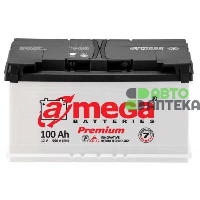 Автомобильный аккумулятор A-Mega Premium 6СТ-100Ah АзЕ 950A (EN)