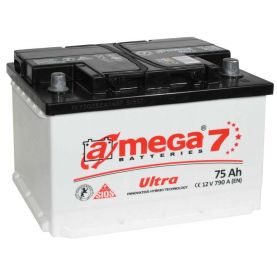 Автомобильный аккумулятор A-Mega Ultra 6СТ-75Ah АзЕ 790A (EN)