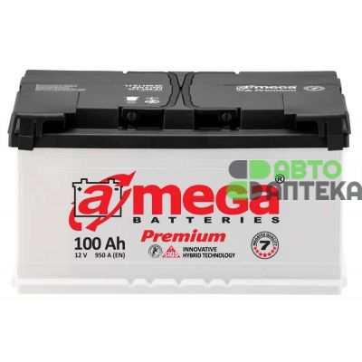 Автомобильный аккумулятор A-Mega Premium 6СТ-100Ah Аз 950A (EN)