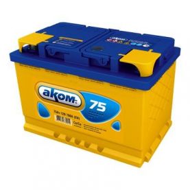 Автомобильный аккумулятор Akom 6СТ-75Ah АзЕ 700A (EN) 5755004