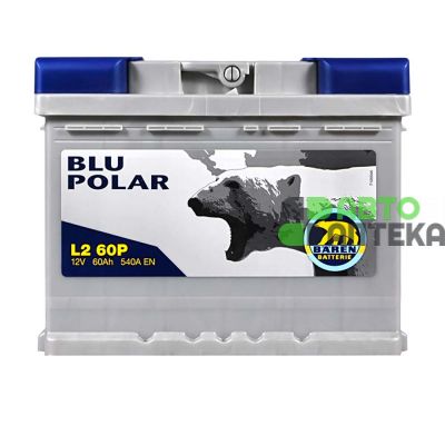Автомобильный аккумулятор BAREN Blu polar (L2) 60Аh 540А R+