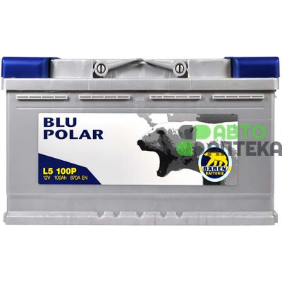 Автомобільний акумулятор BAREN Blu polar (L5) 100Аh 870А R+
