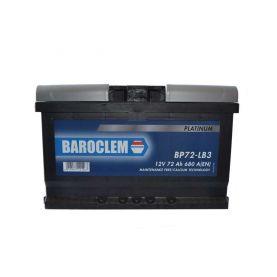 Автомобільний акумулятор Baroclem Platinum 6СТ-72Ah АзЕ 680A (EN) 572409068BA