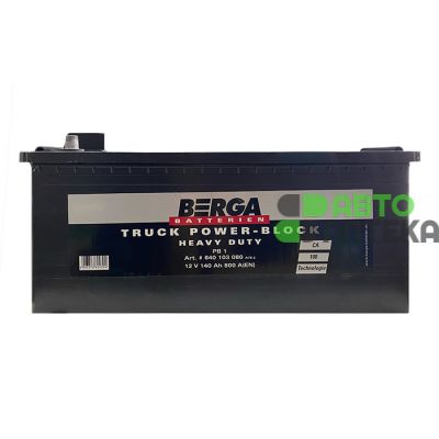 Автомобільний акумулятор BERGA Truck Power Block 6СТ-140Ah Аз 800A (EN) 640103080
