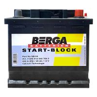 Автомобильный аккумулятор BERGA Start Block 6СТ-45Ah АзЕ 400A (EN) 545412040