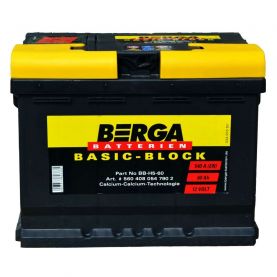 Автомобільний акумулятор BERGA Basic Block 6СТ-60Ah АзЕ 540A (EN) 560408054