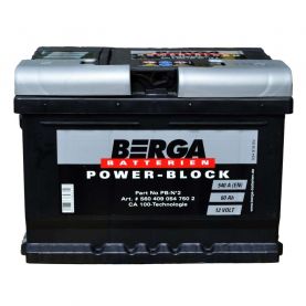 Автомобильный аккумулятор BERGA Power Block 6СТ-60Ah АзЕ 540A (EN) 560409054